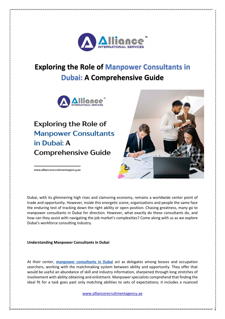 exploring the role of manpower consultants