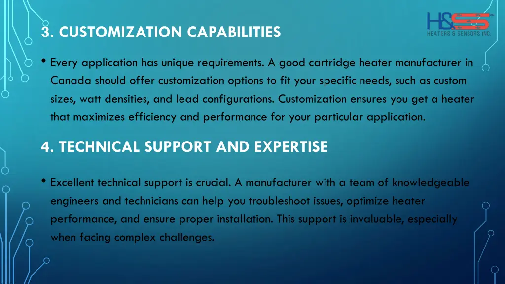 3 customization capabilities