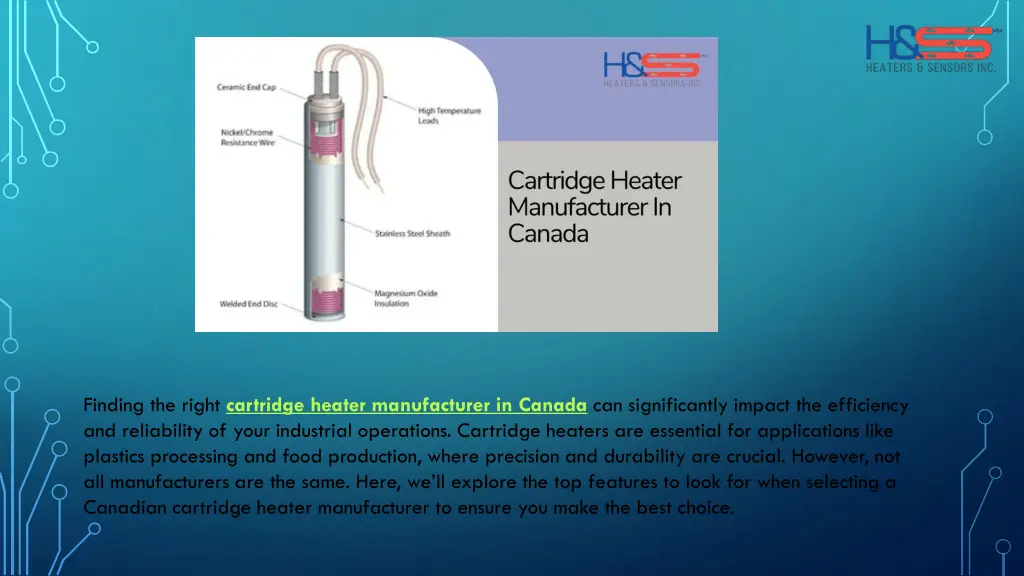 finding the right cartridge heater manufacturer