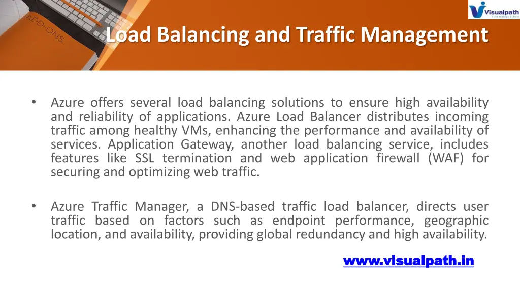 load balancing and traffic management