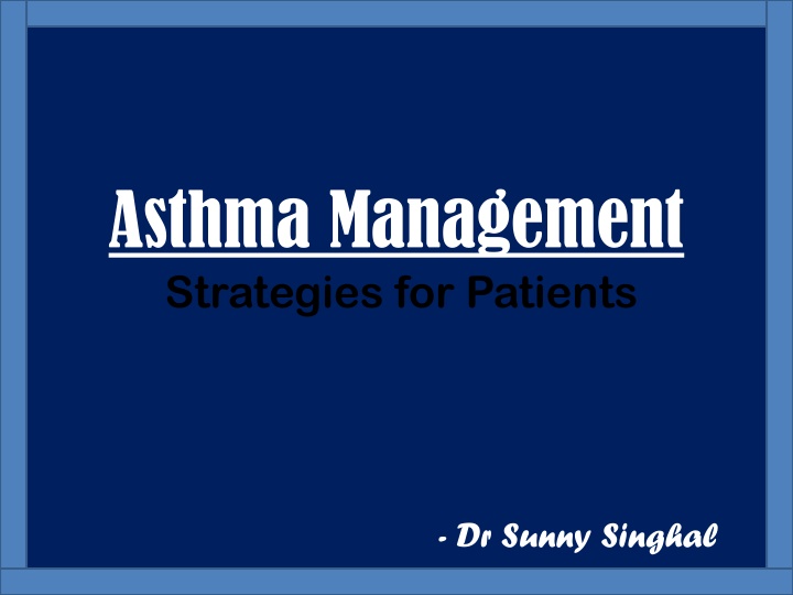 asthma management strategies for patients