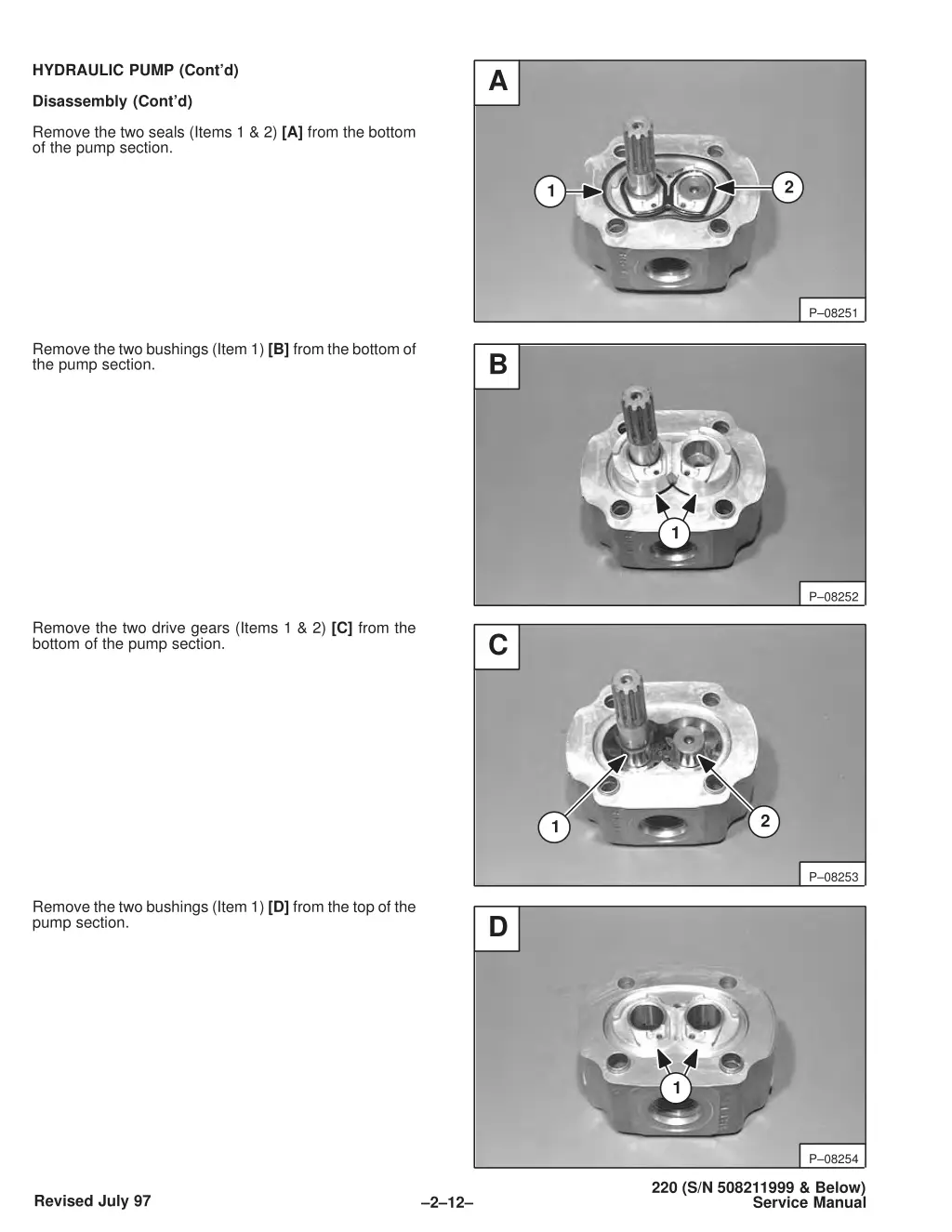 hydraulic pump cont d 4