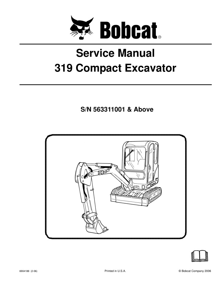 service manual 319 compact excavator