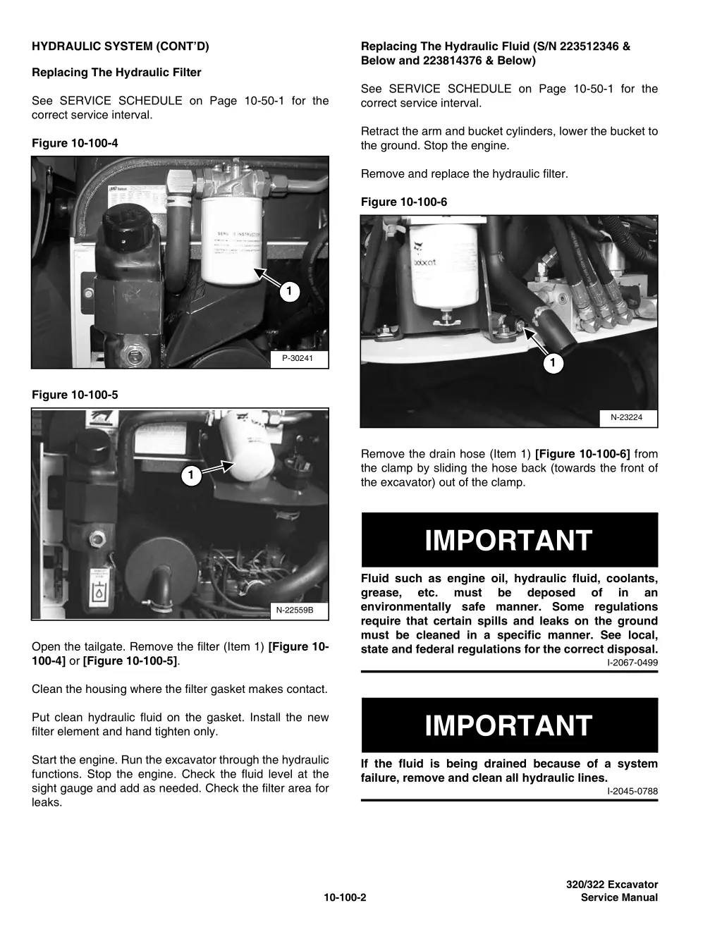 hydraulic system cont d