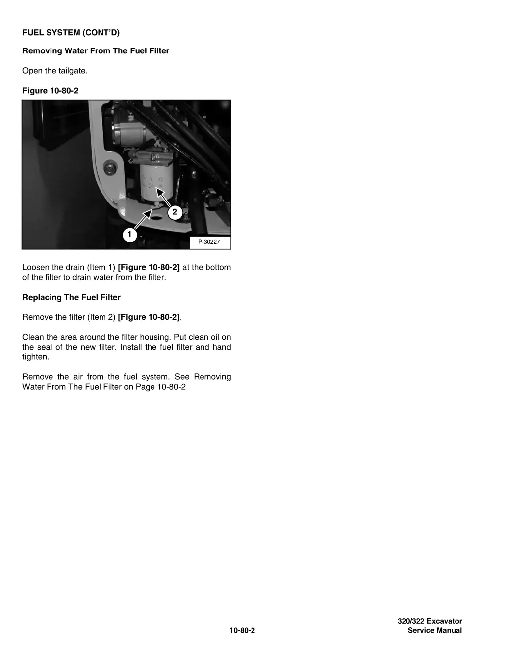 fuel system cont d