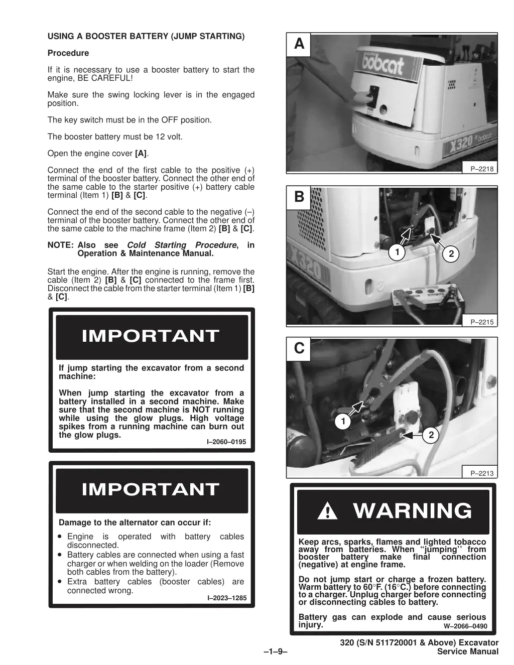 using a booster battery jump starting