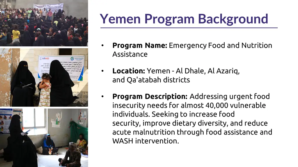 yemen program background