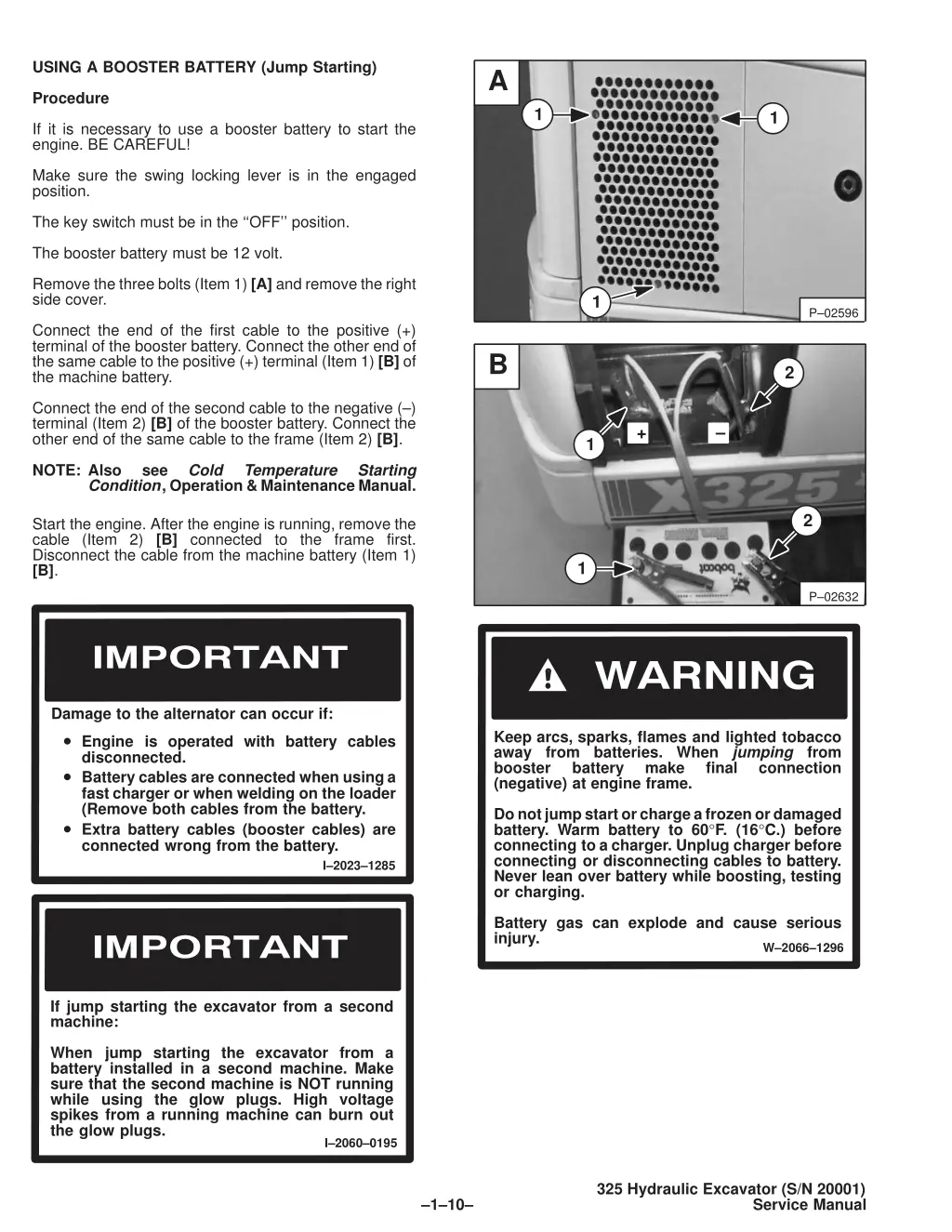 using a booster battery jump starting