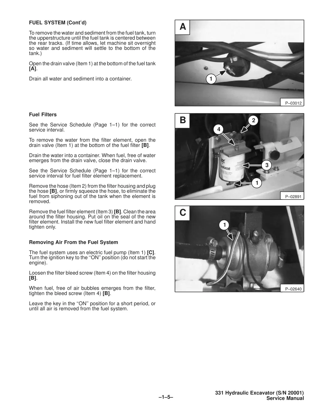 fuel system cont d