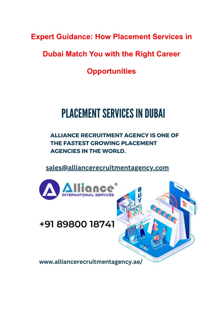 expert guidance how placement services in