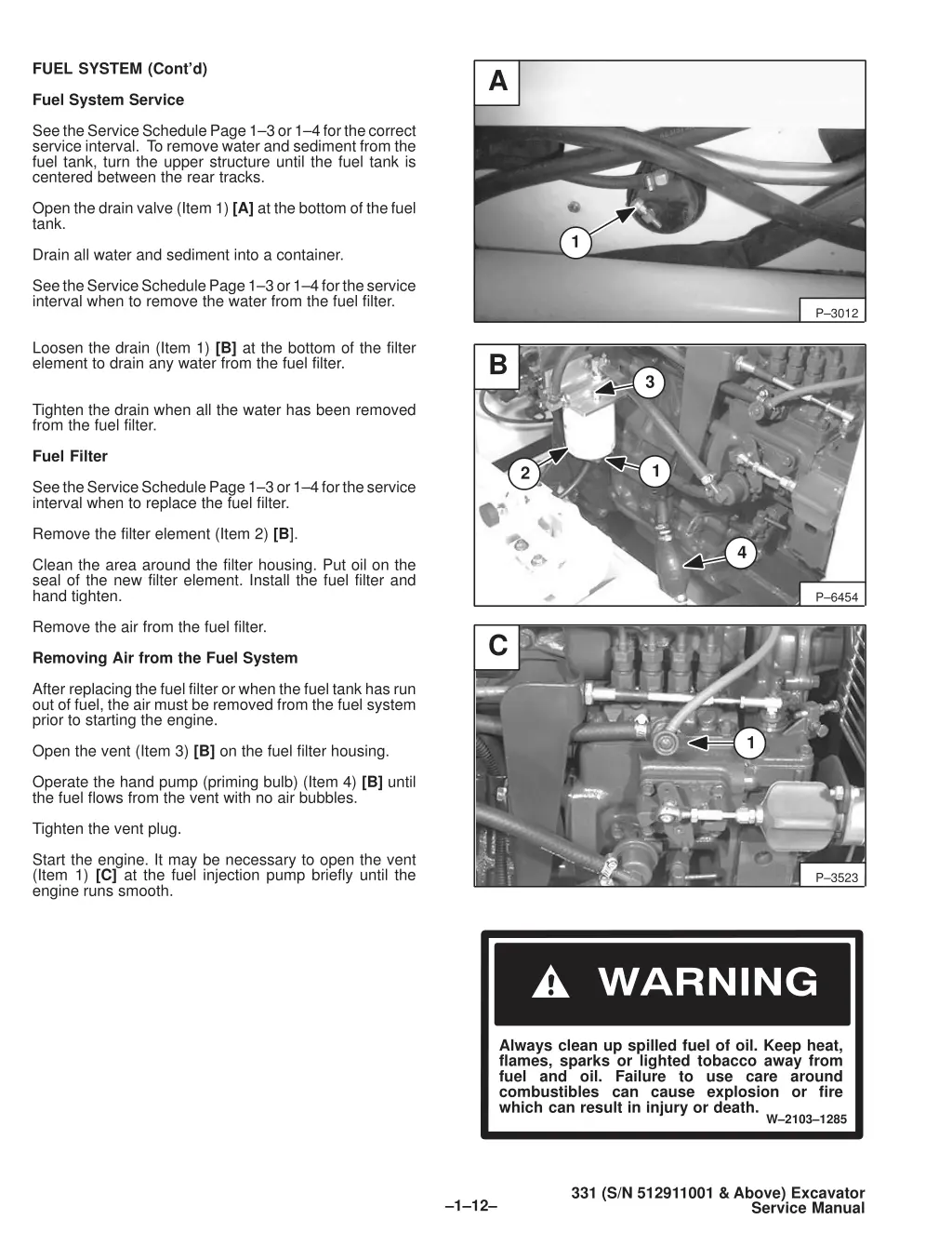 fuel system cont d