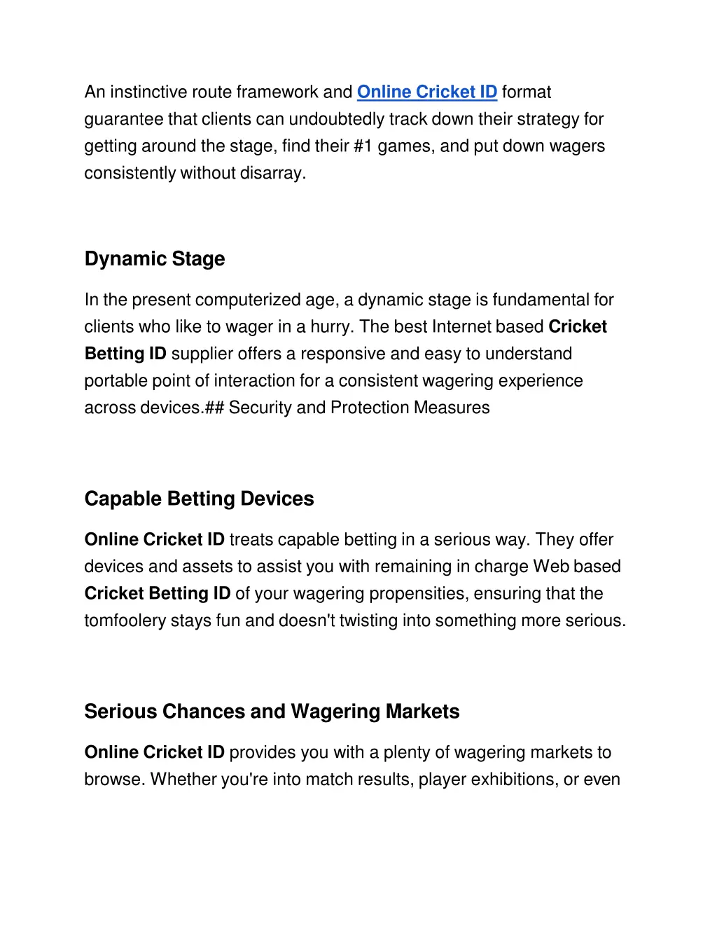 an instinctive route framework and online cricket