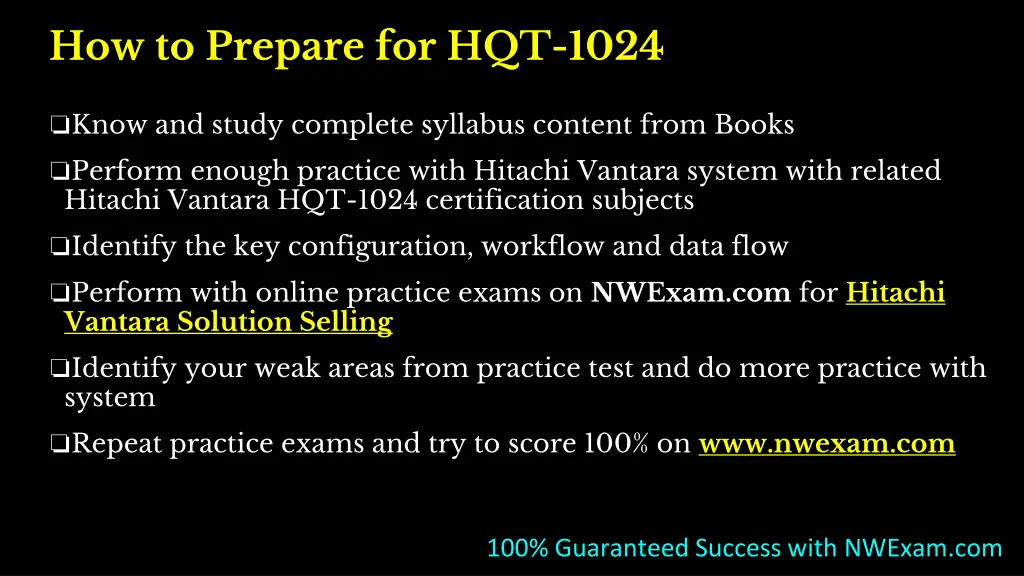 how to prepare for hqt 1024