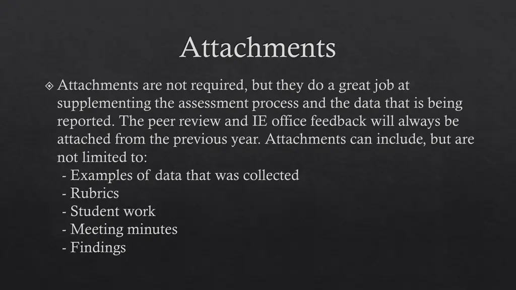 attachments