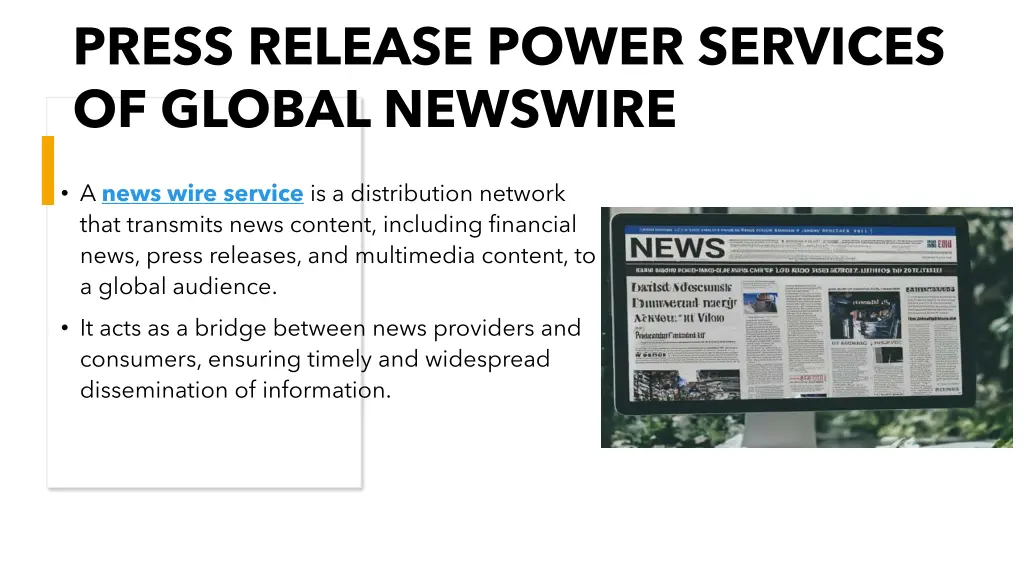 press release power services of global newswire