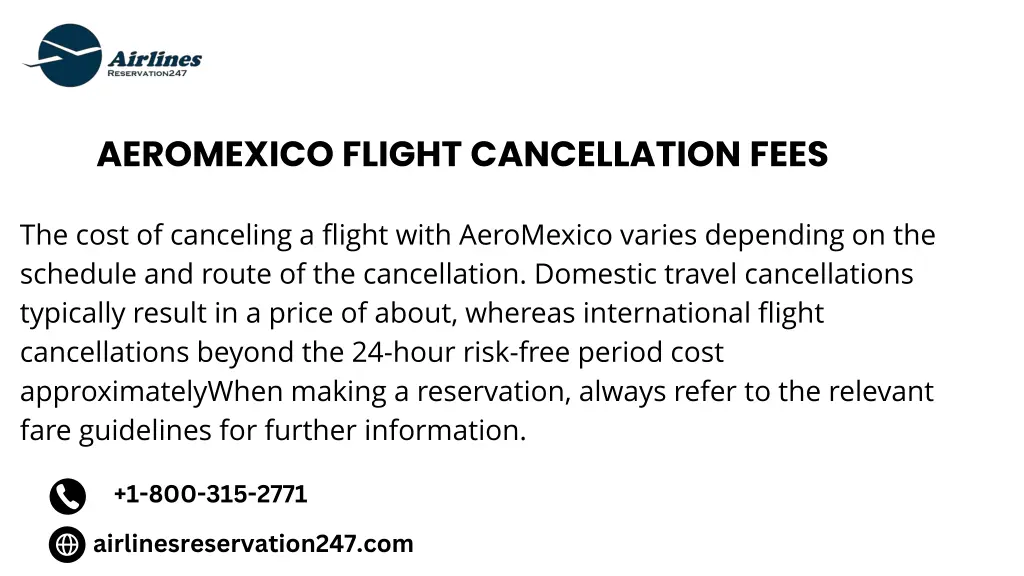 aeromexico flight cancellation fees