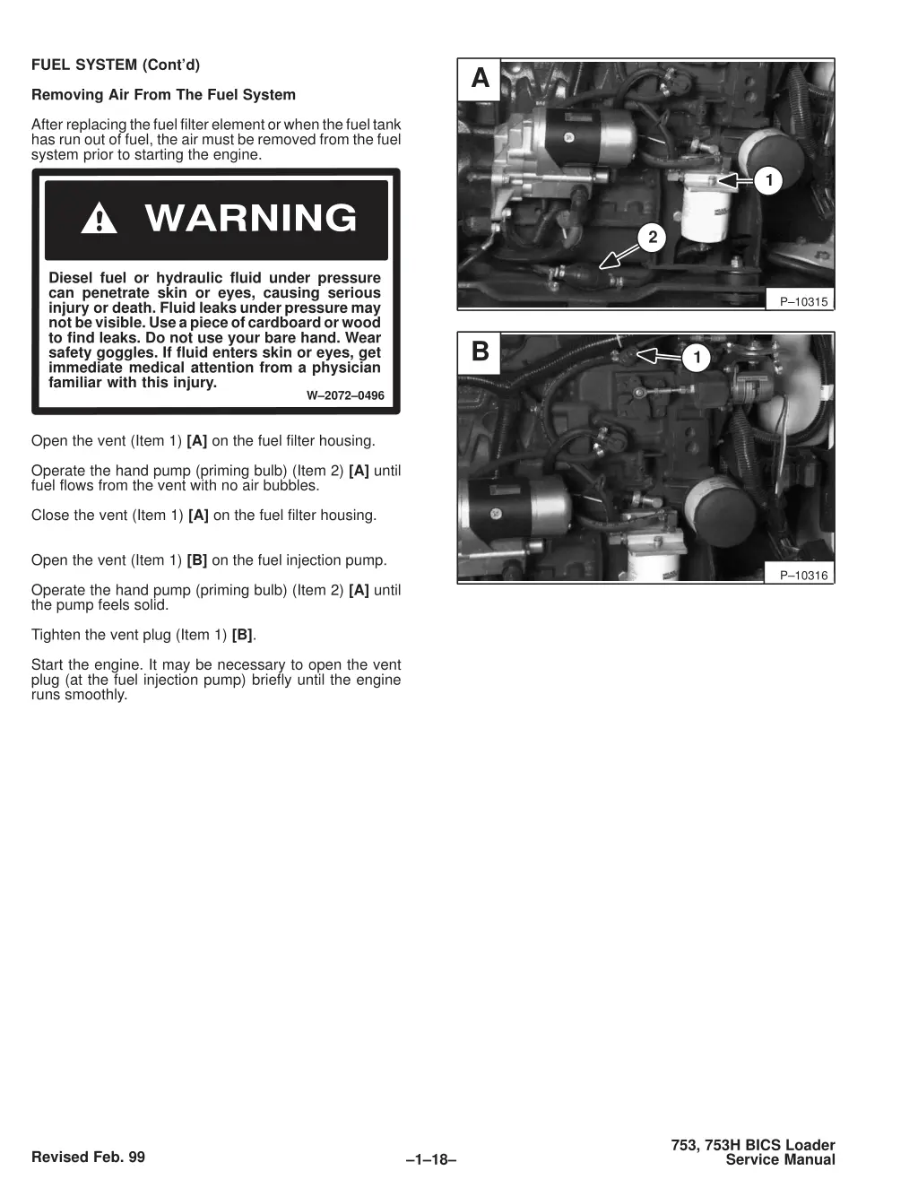 fuel system cont d