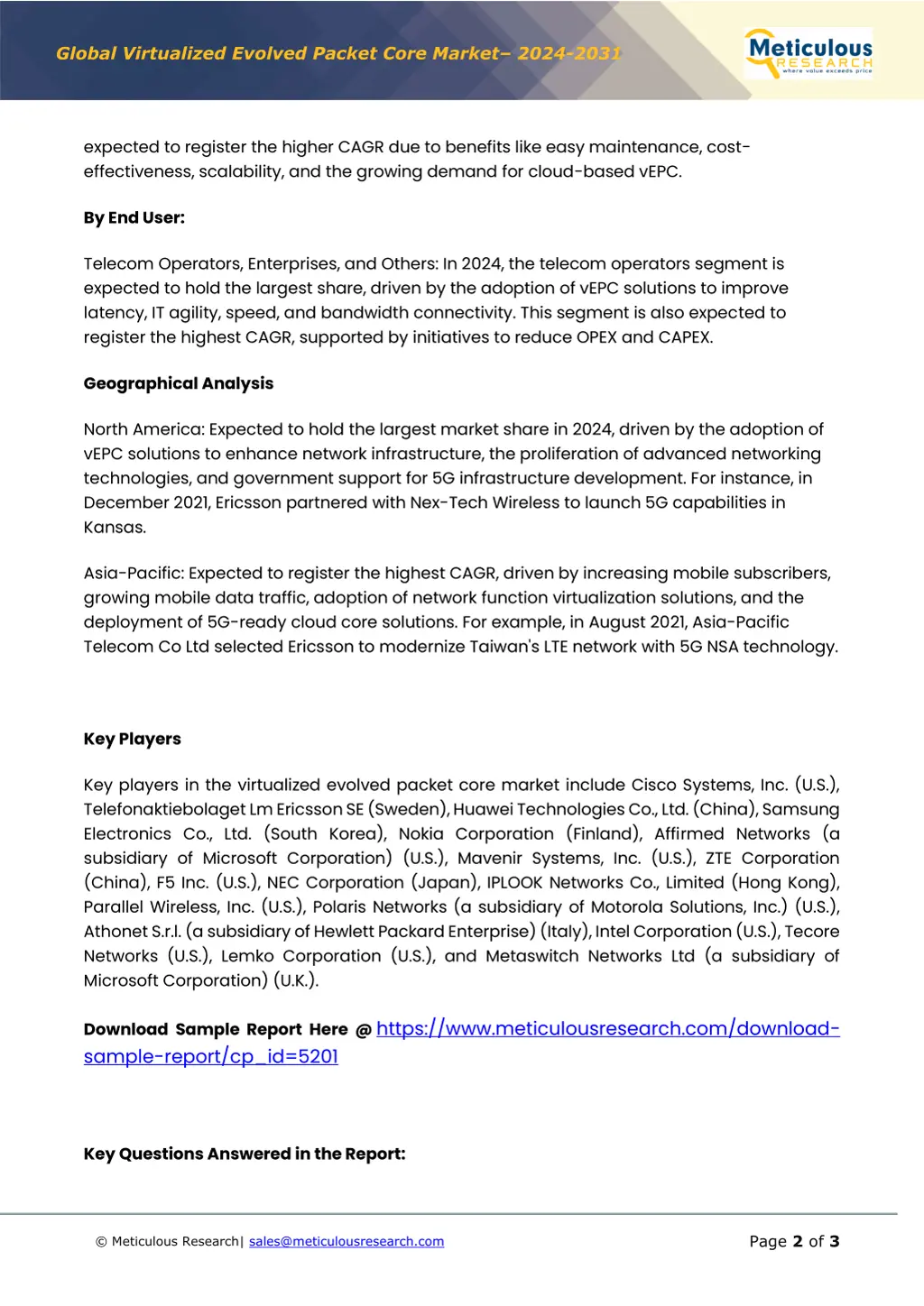 global virtualized evolved packet core market 1