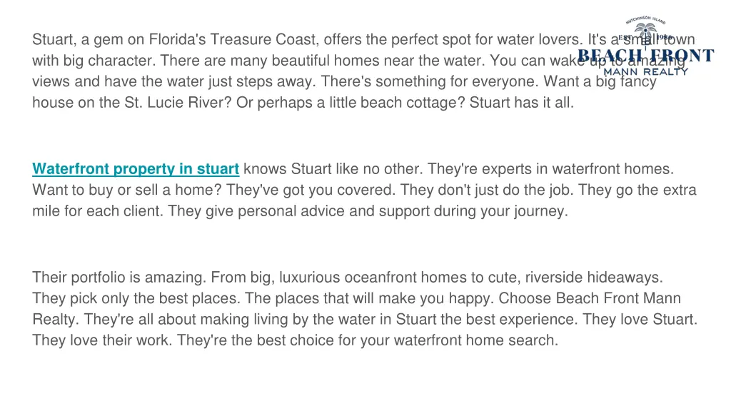 stuart a gem on florida s treasure coast offers