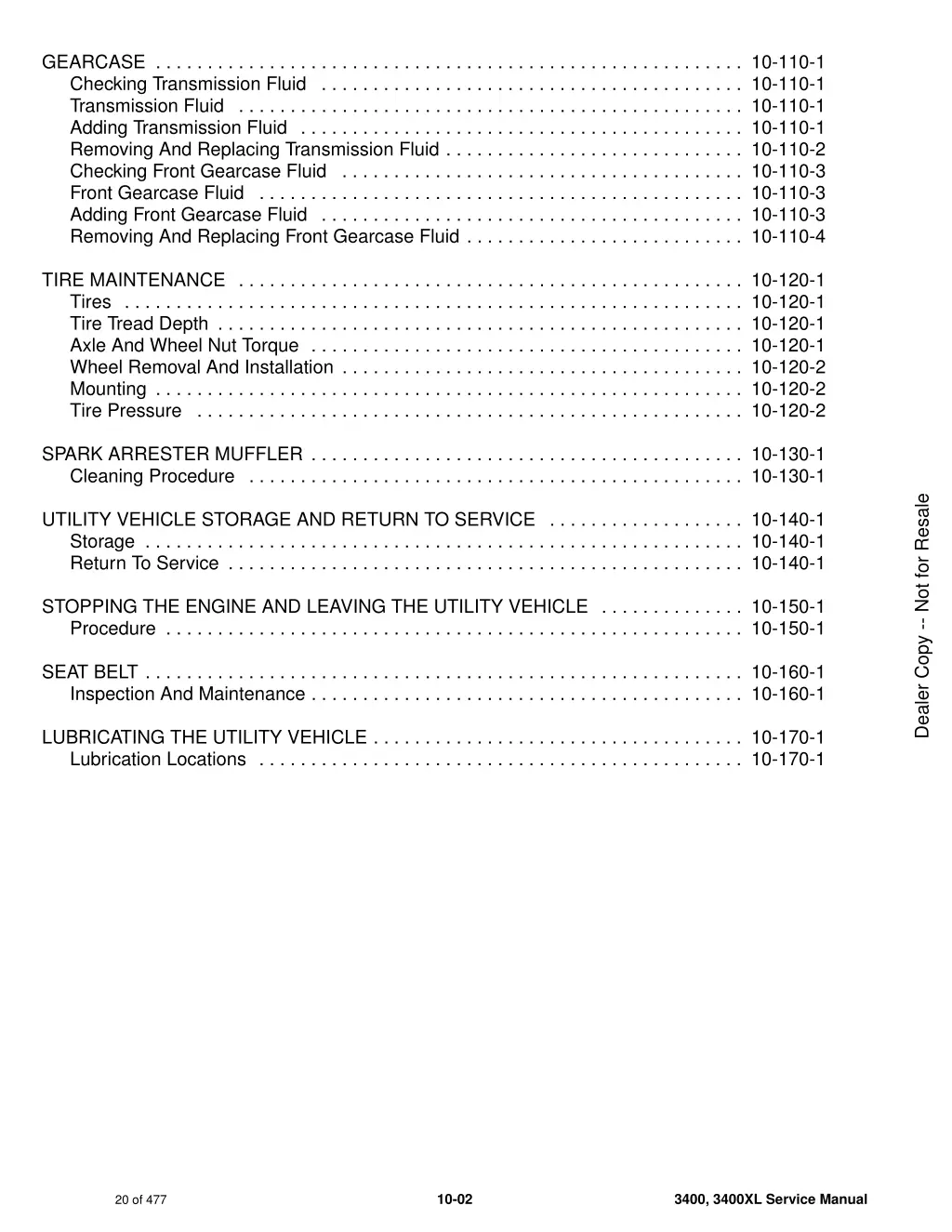 gearcase 10 110 1 checking transmission fluid