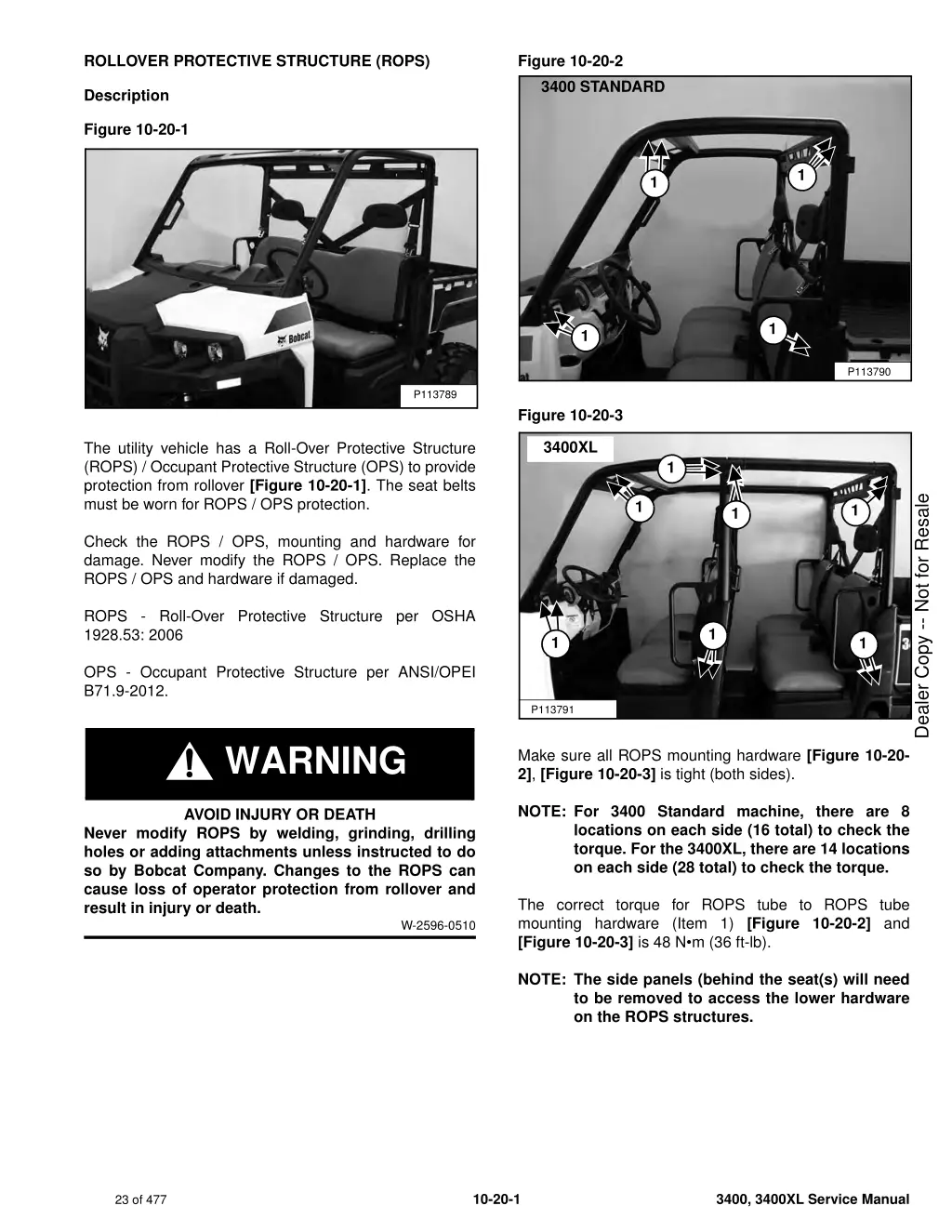 rollover protective structure rops