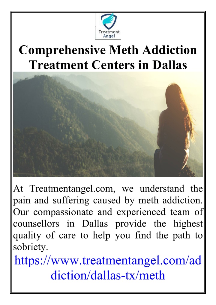 comprehensive meth addiction treatment centers