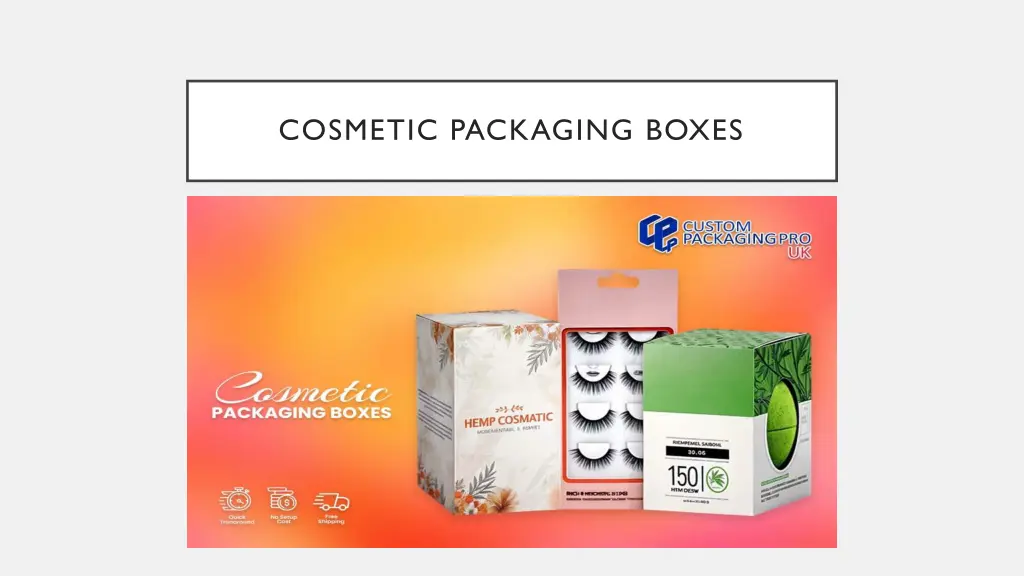 cosmetic packaging boxes