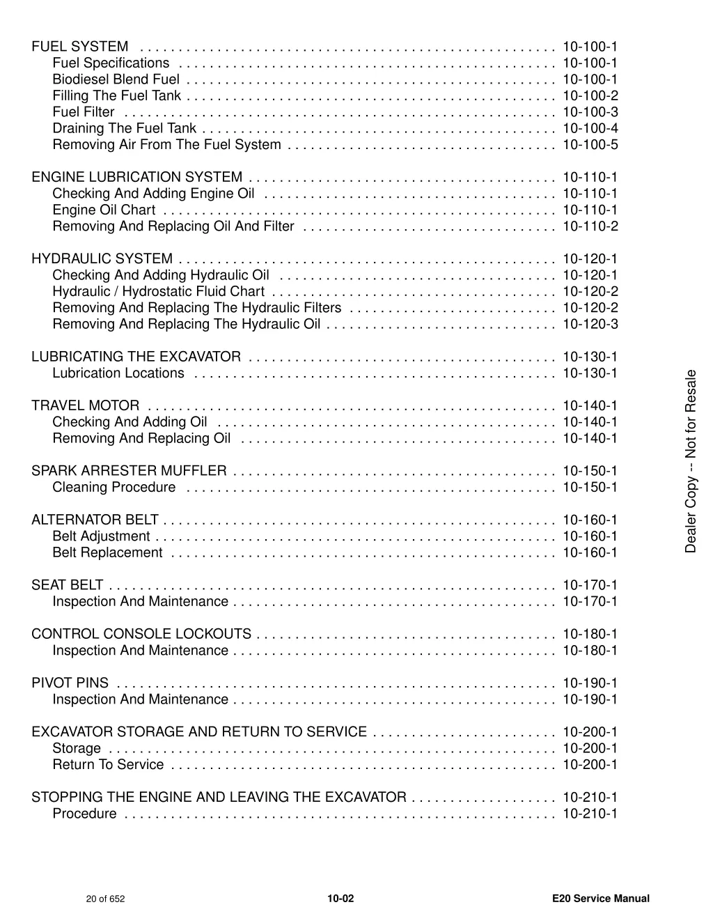 fuel system 10 100 1 fuel specifications