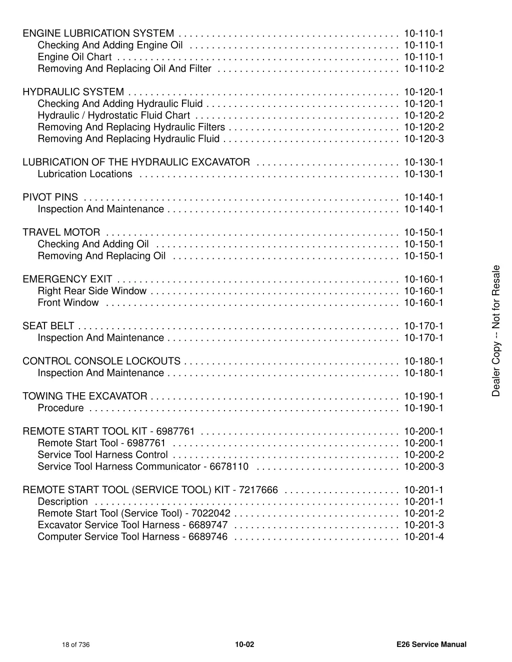 engine lubrication system 10 110 1 checking