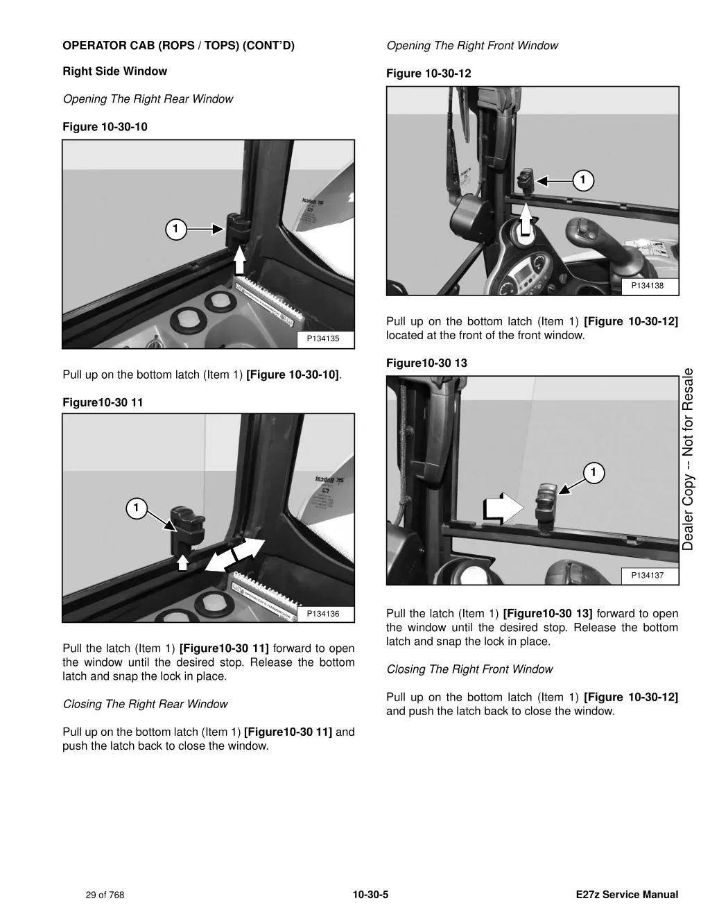 opening the right front window