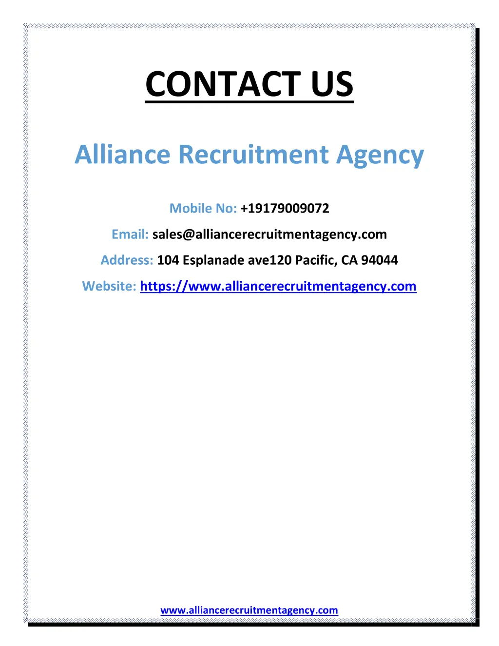 contact us