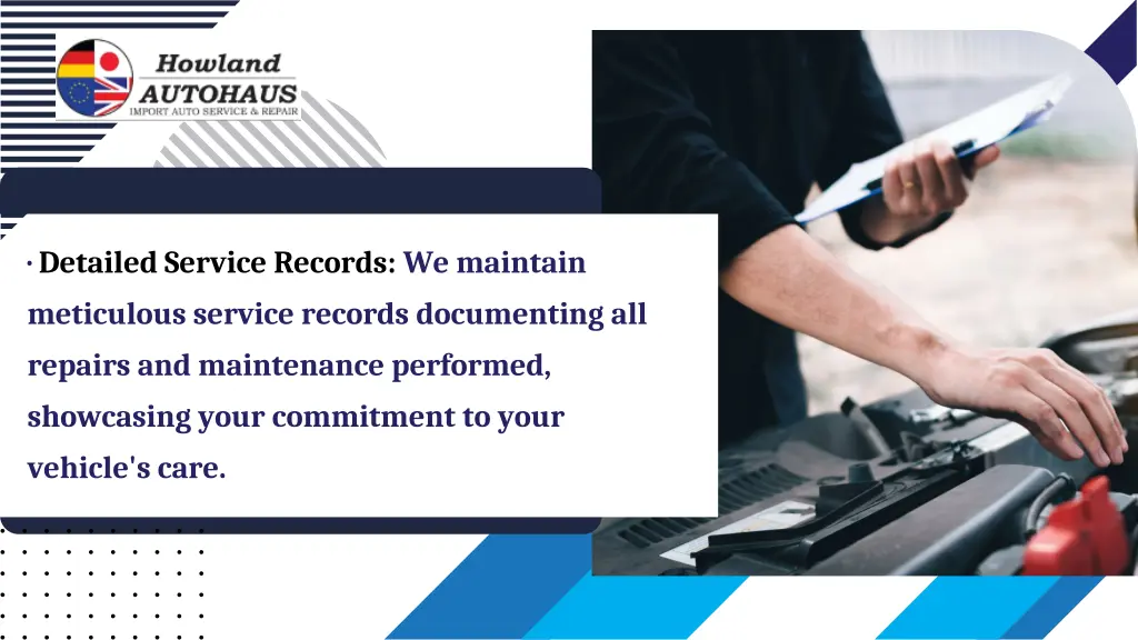 detailed service records we maintain meticulous