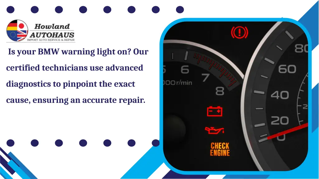 is your bmw warning light on our