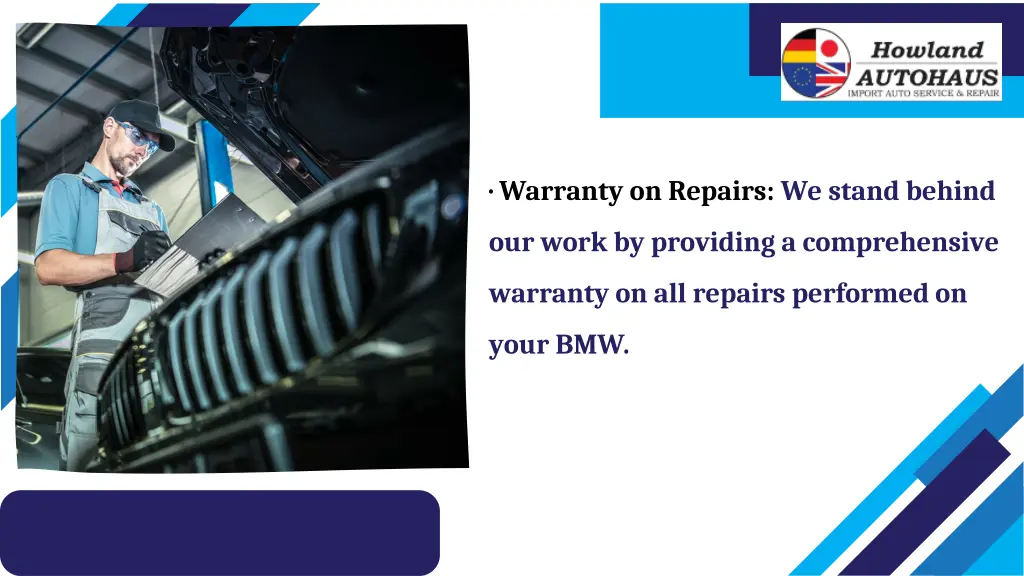 warranty on repairs we stand behind