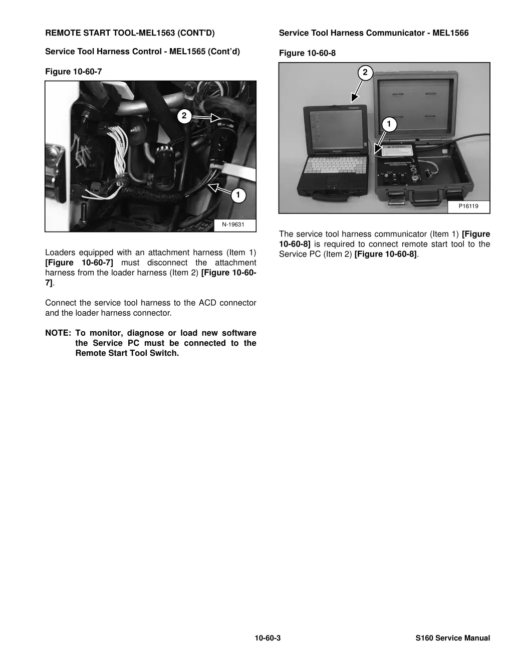 service tool harness communicator mel1566