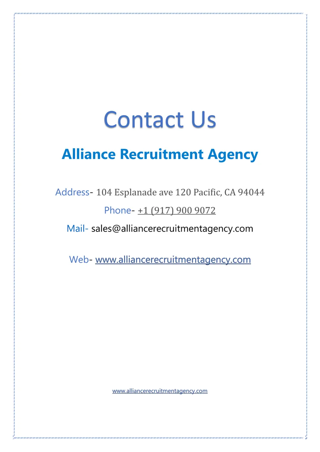 contact us