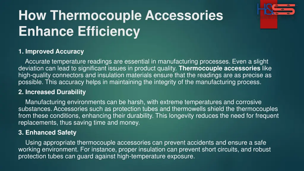 how thermocouple accessories enhance efficiency