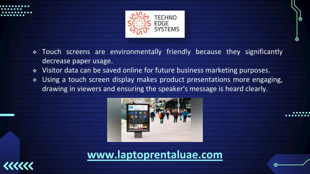 touch screens are environmentally friendly