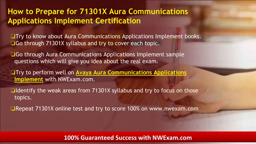 how to prepare for 71301x aura communications