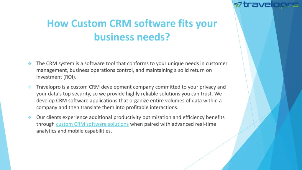 how custom crm software fits your business needs