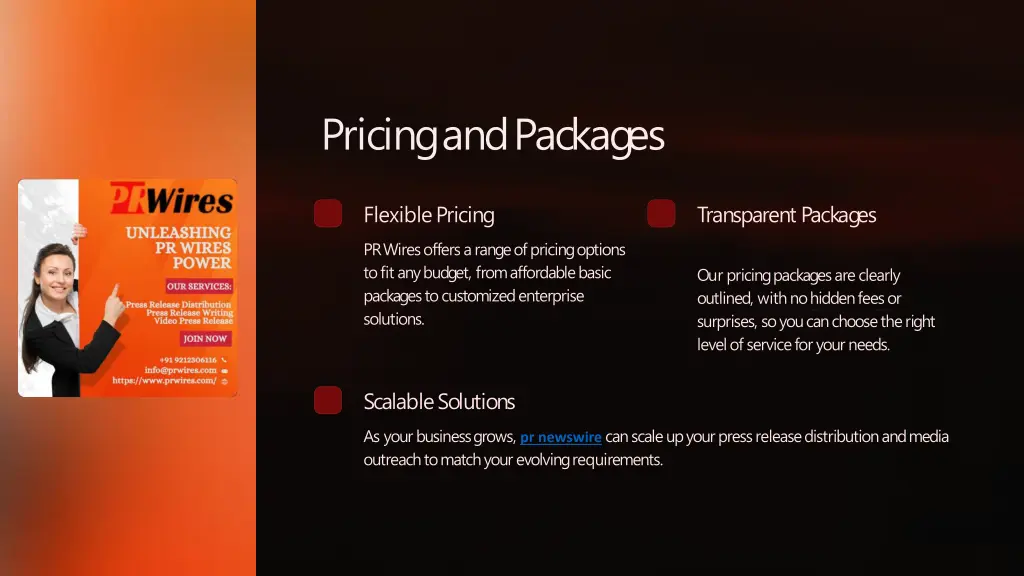 pricing and packag es