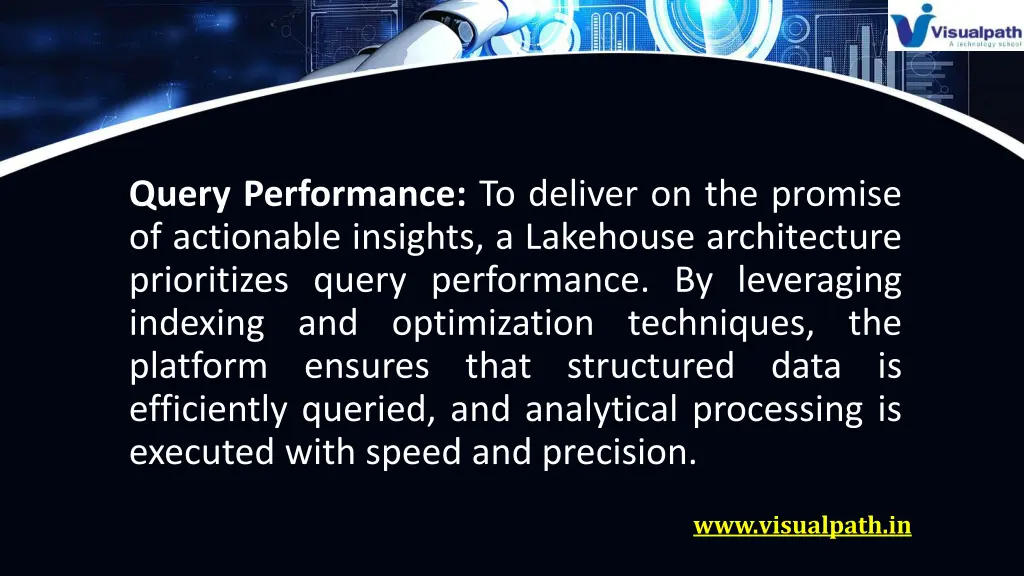 query performance to deliver on the promise