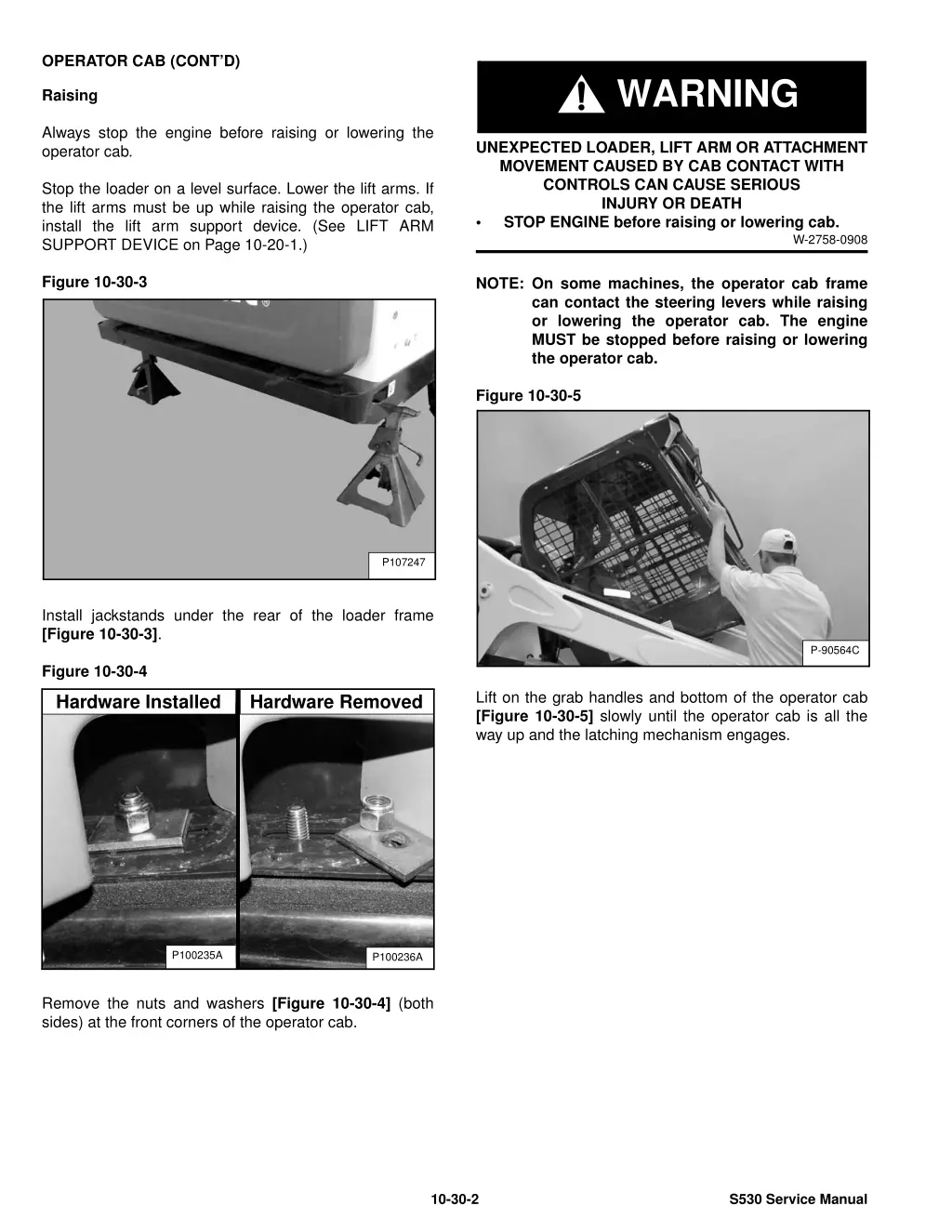 operator cab cont d