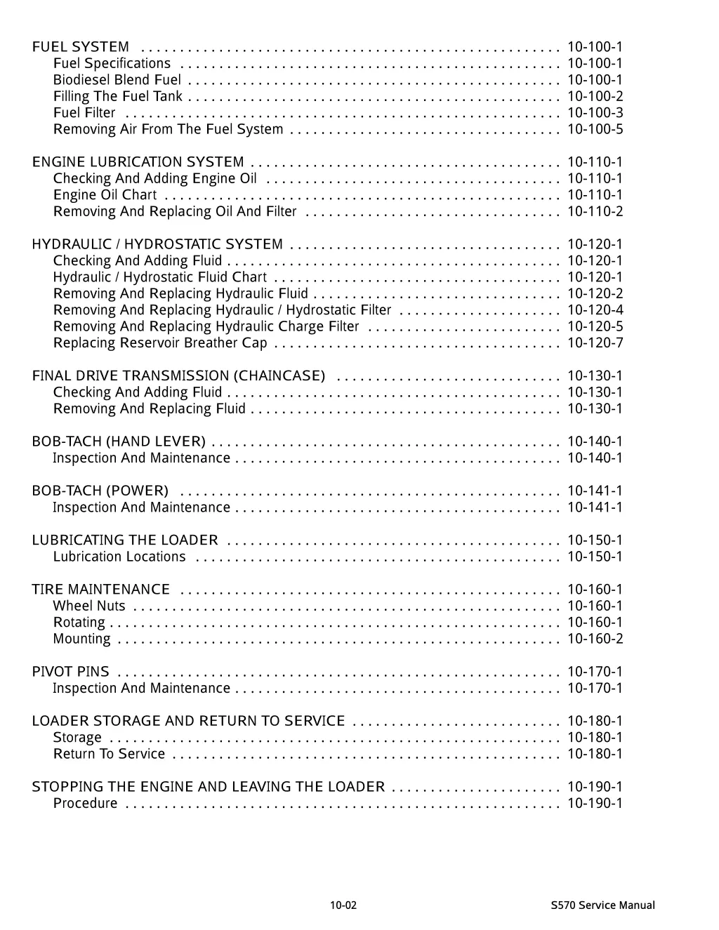 fuel system 10 100 1 fuel specifications