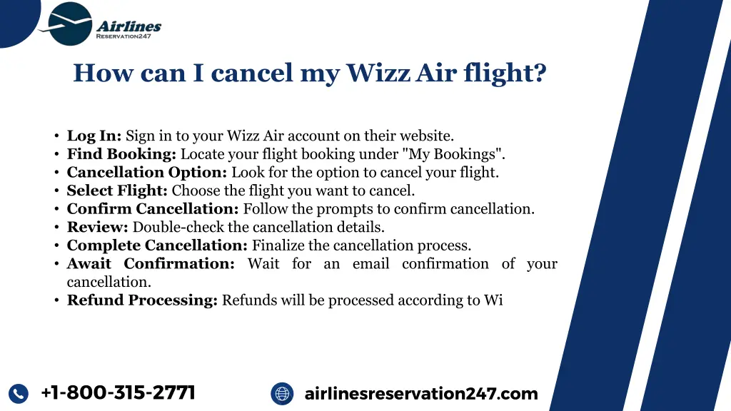 how can i cancel my wizz air flight