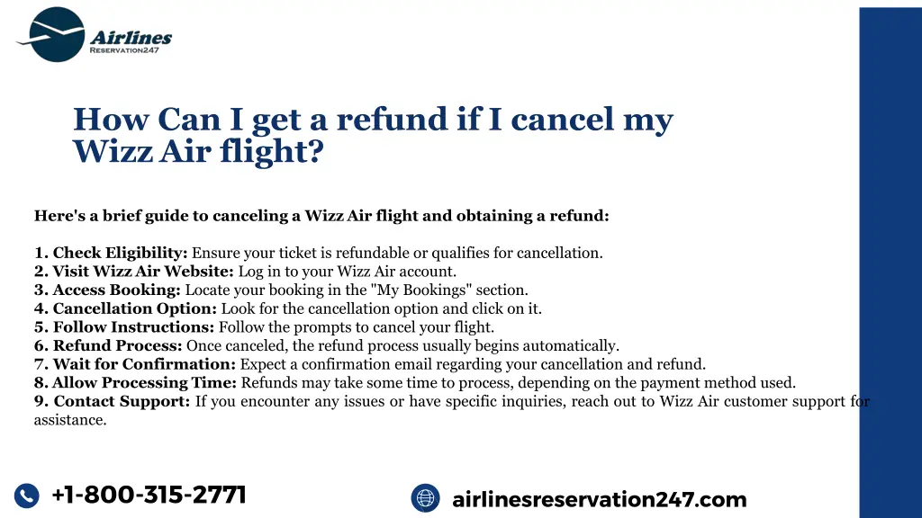 how can i get a refund if i cancel my wizz