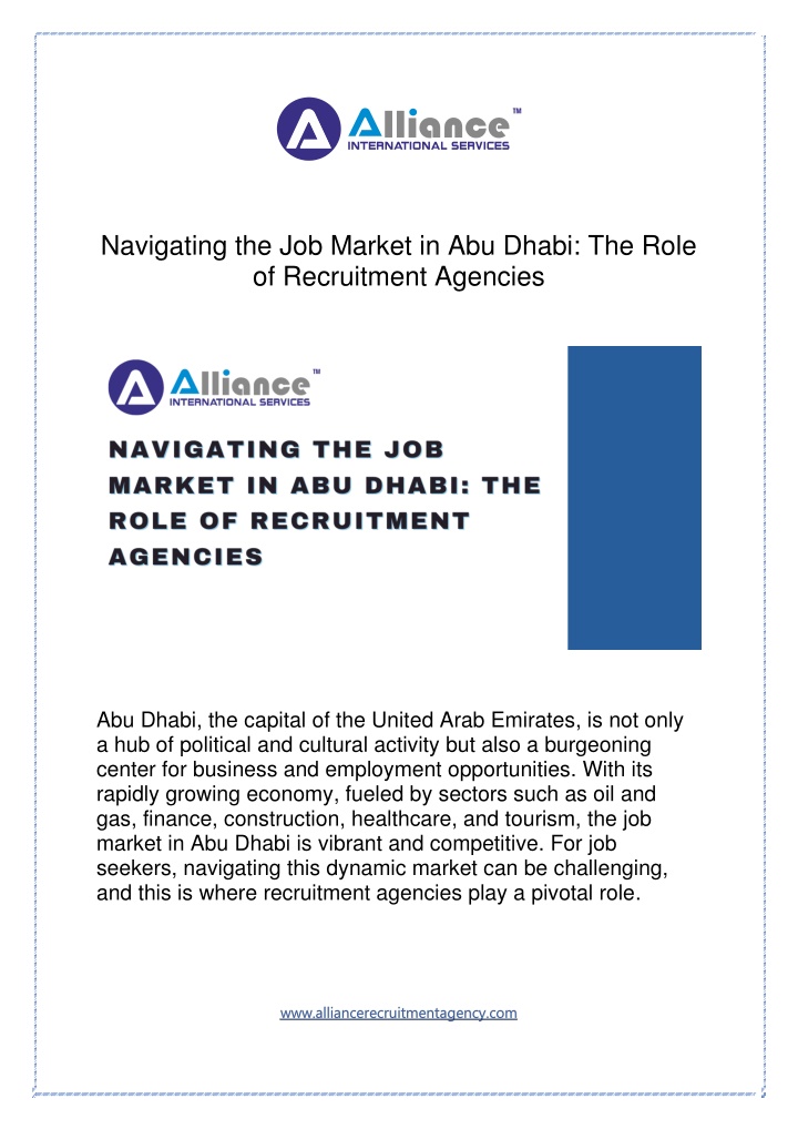 navigating the job market in abu dhabi the role