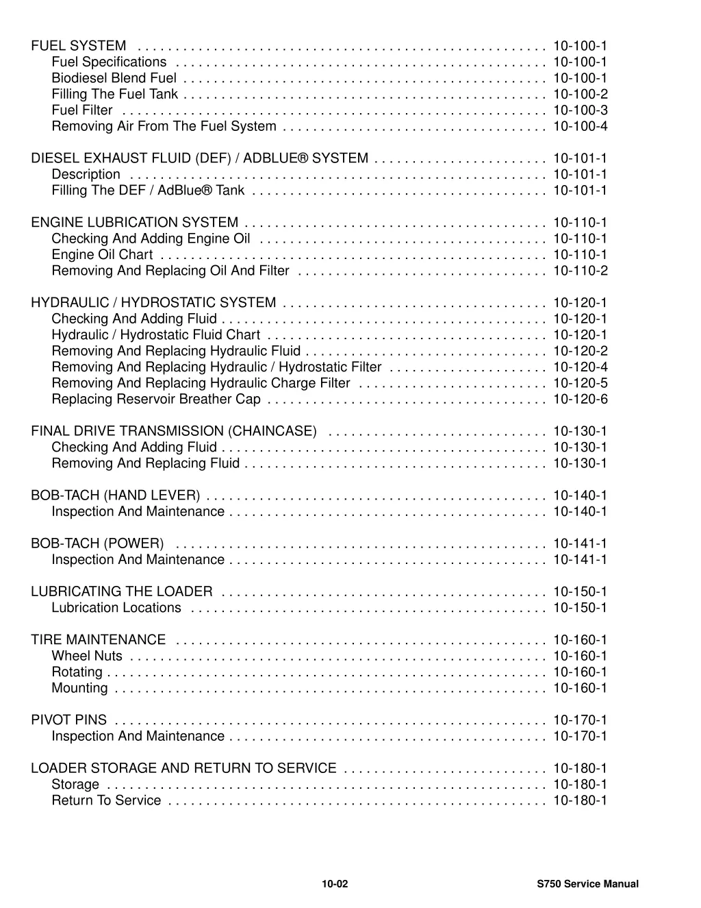 fuel system 10 100 1 fuel specifications