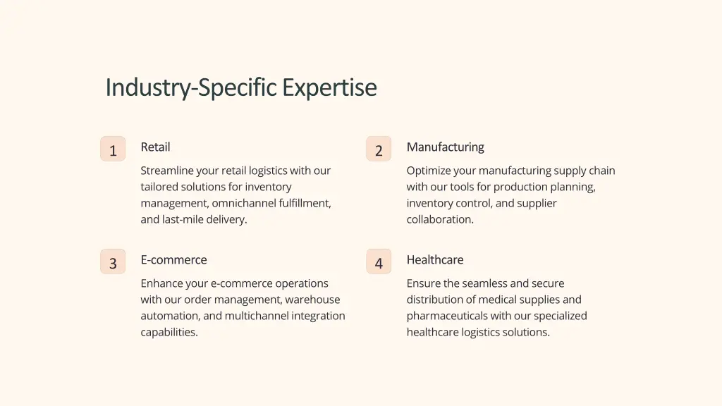 industry specific expertise