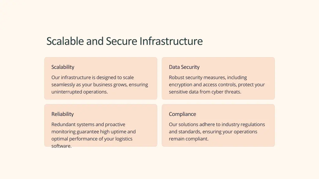 scalable and secure infrastructure